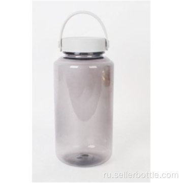 Бутылка для воды с широким горлом на 1000 мл с ручкой